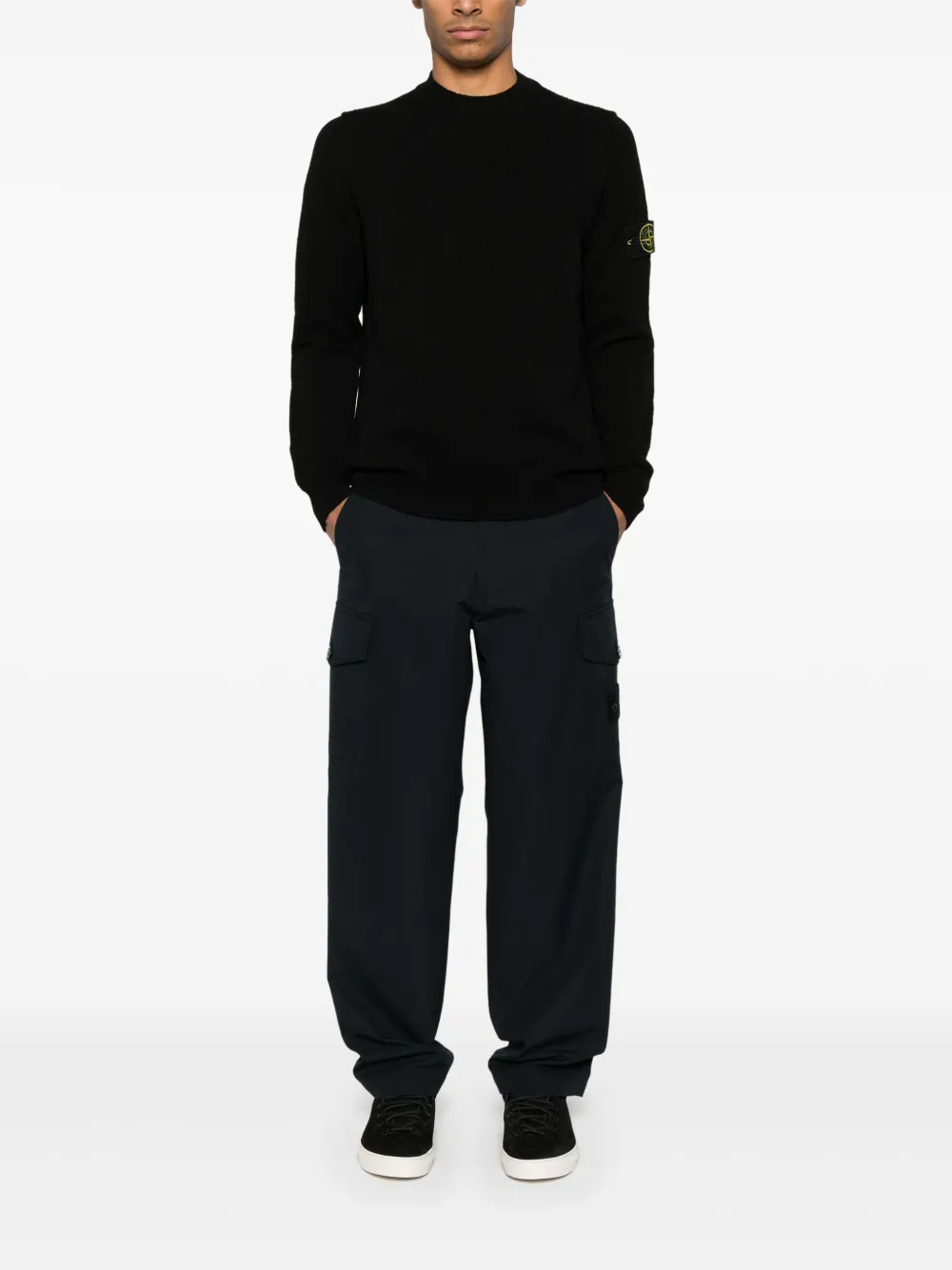 Stone Island Ghost straight-leg trousers - Blauw