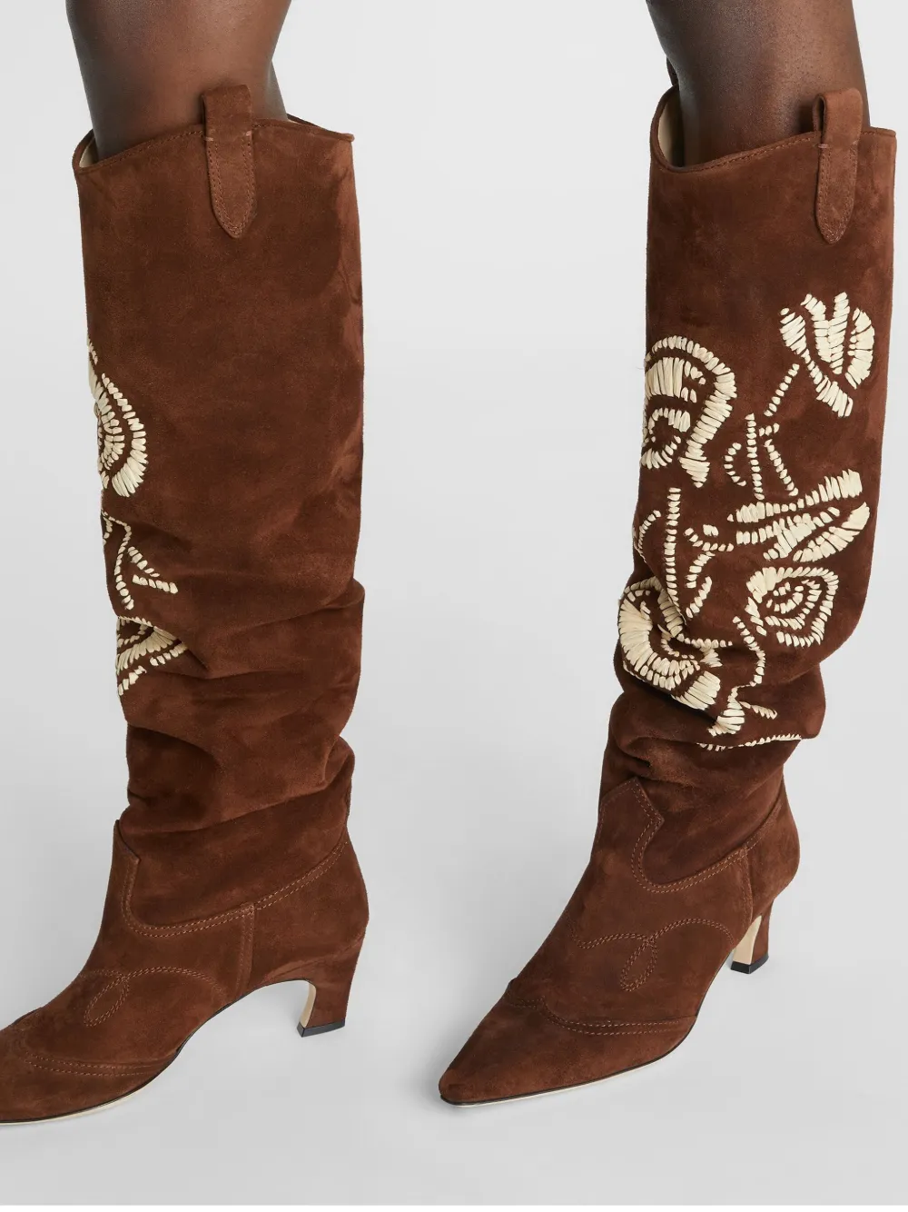 Ermanno Scervino 50mm Texan Boots In Brown