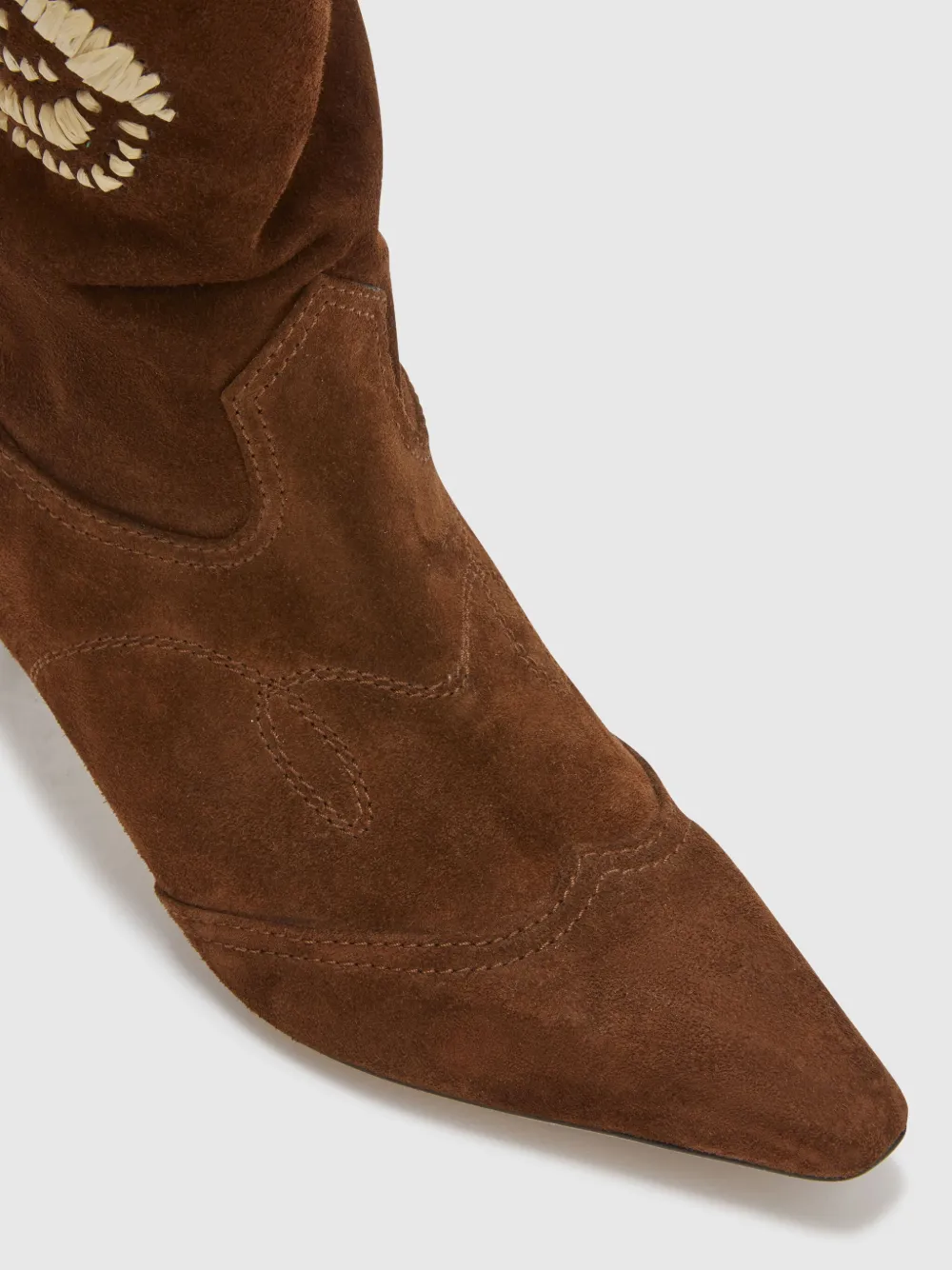 Ermanno Scervino 50mm Texan Boots In Brown