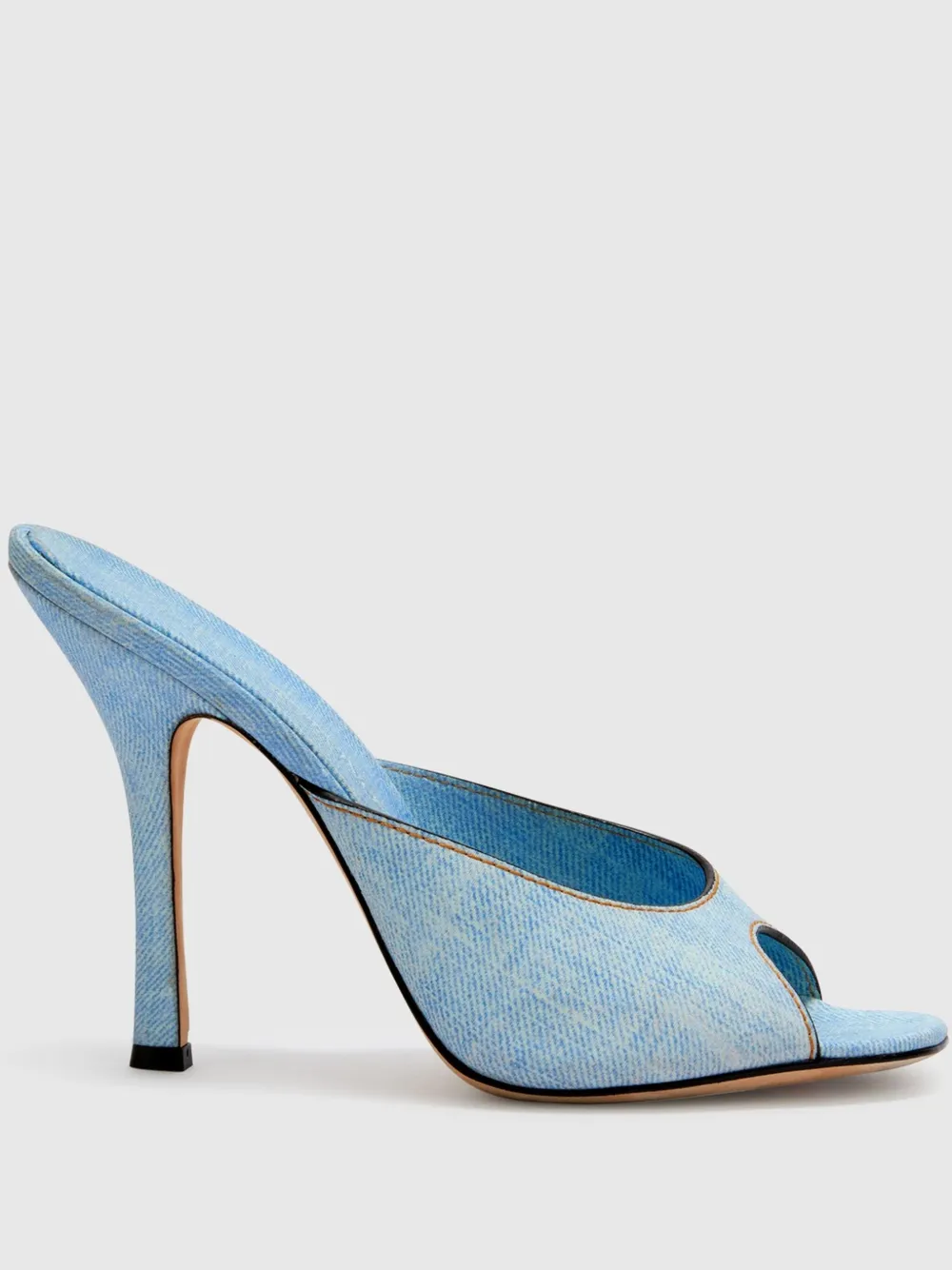 Ermanno Scervino 110mm Emy Mules In Blue