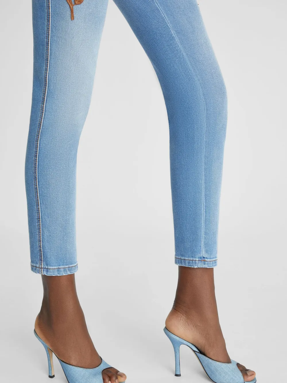 Ermanno Scervino 110mm Emy Mules In Blue