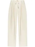 Theory pleated crepe trousers - White