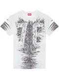 Diesel bandana-print T-shirt - White