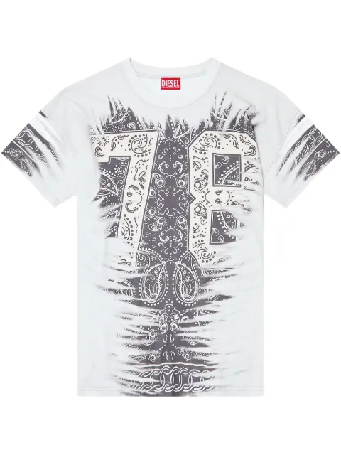Diesel playera con estampado de bandana
