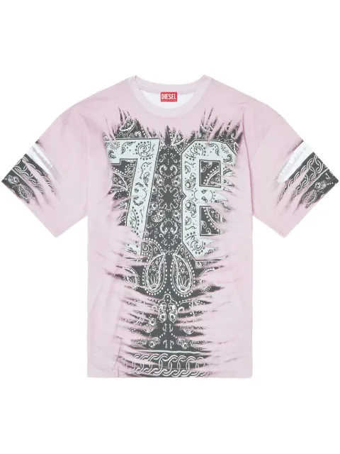 Diesel bandana-print T-shirt