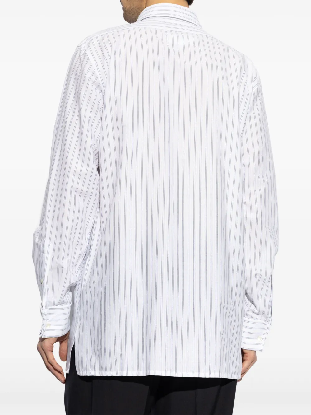 Maison Margiela Gestreept overhemd Wit