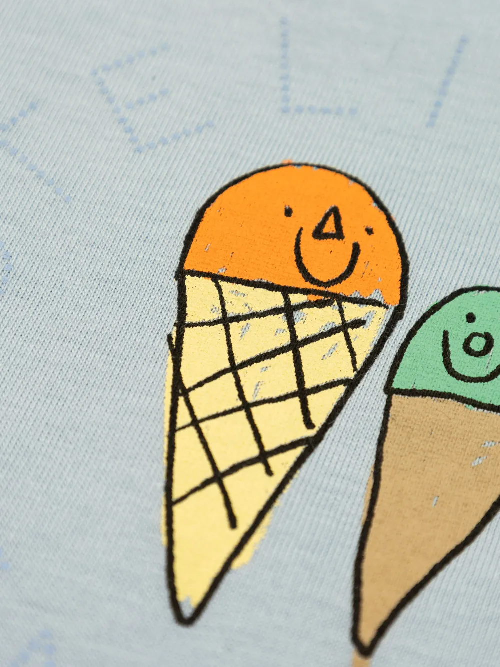 Stella McCartney Kids T-shirt met print Blauw