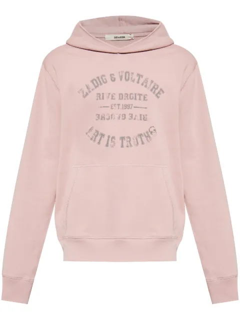 Zadig&Voltaire hoodie con logo estampado