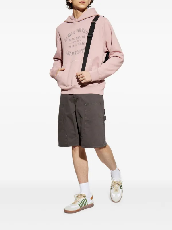 ZADIG&VOLTAIRE - 匿名発送　美品　ZADIG&VOLTAIRE ロゴパーカー チャコール　サイズS Zadig&Voltaire ロゴ パーカー | ピンク | FARFETCH JP