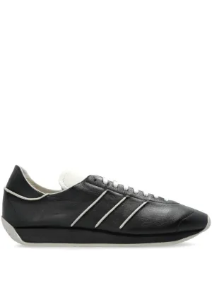 Y-3 x Adidas Country Leather Sneakers | Black | FARFETCH