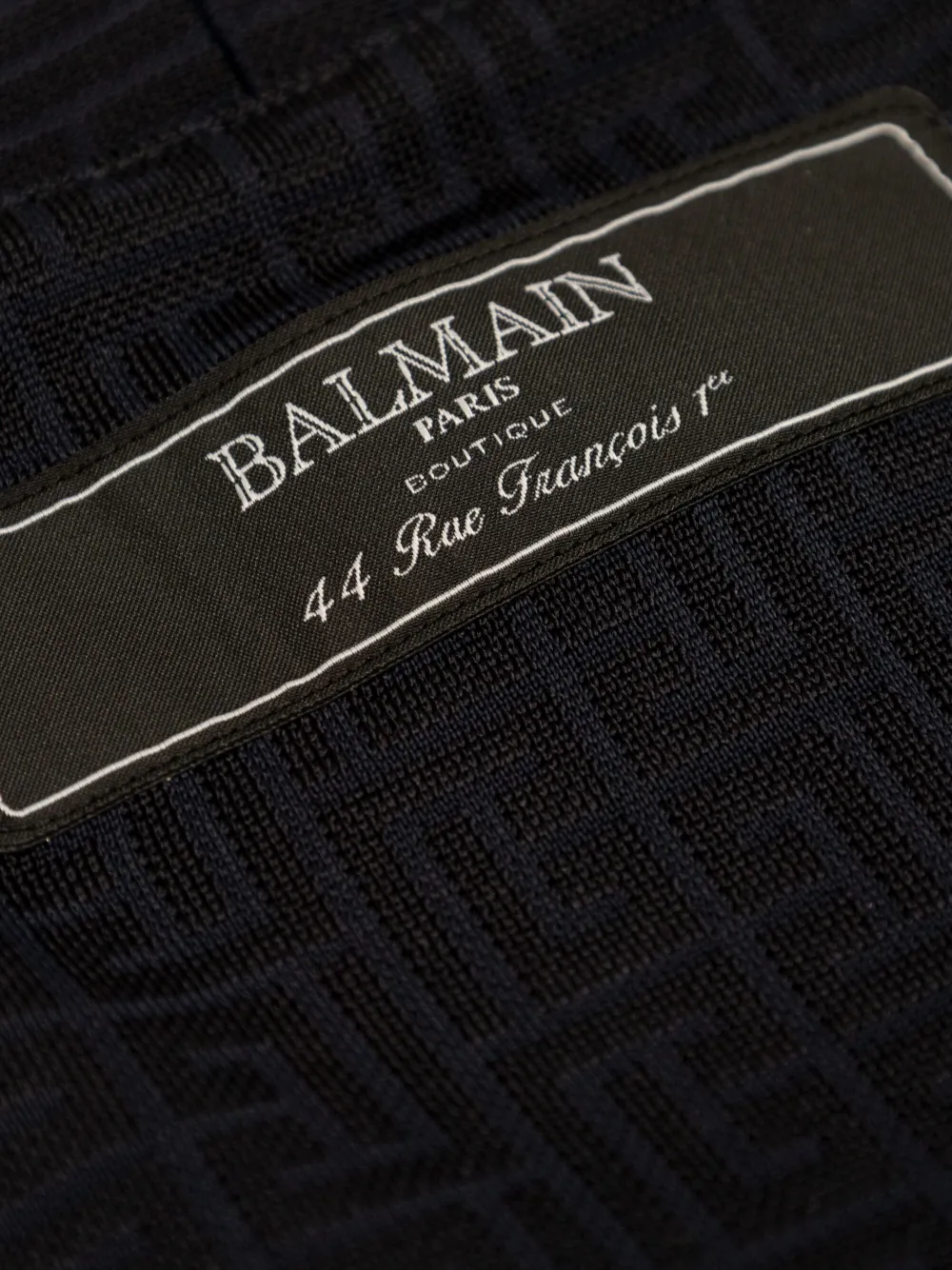 Balmain Kids Vest met monogram Blauw