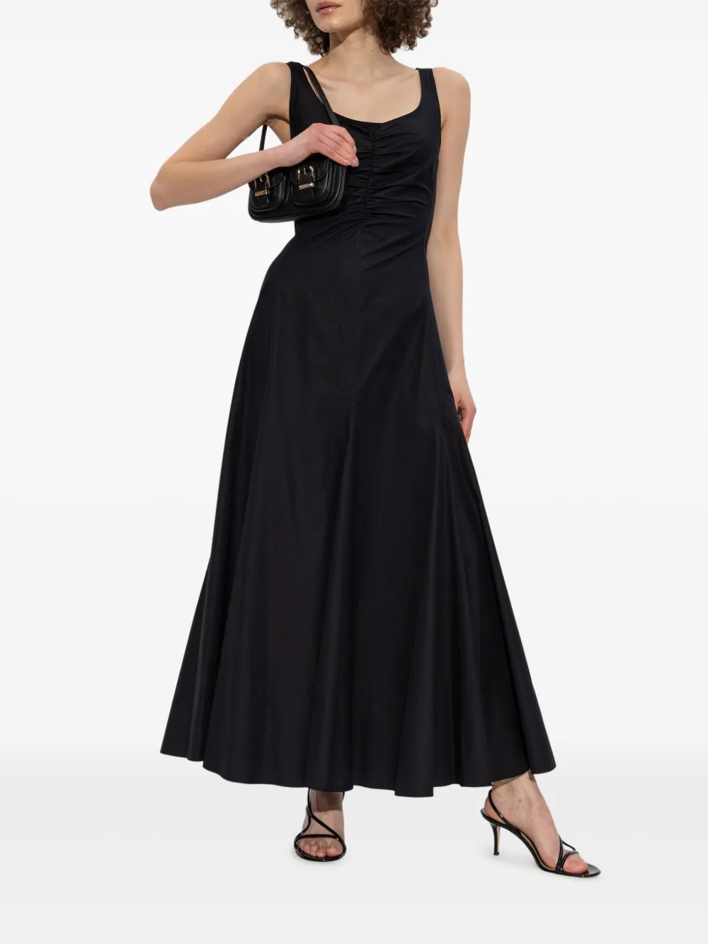 Sportmax Katoenen maxi-jurk - Zwart