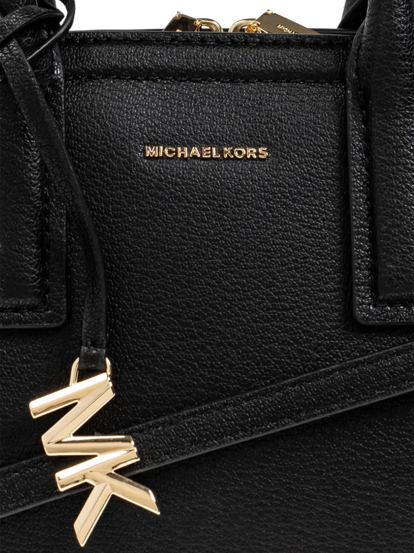 トートバッグ Michael Michael Kors Small 'Laila' Black Leather Bag 28945115_58413906_600.jpg