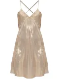 Zadig&Voltaire metallic-effect mini dress - Gold