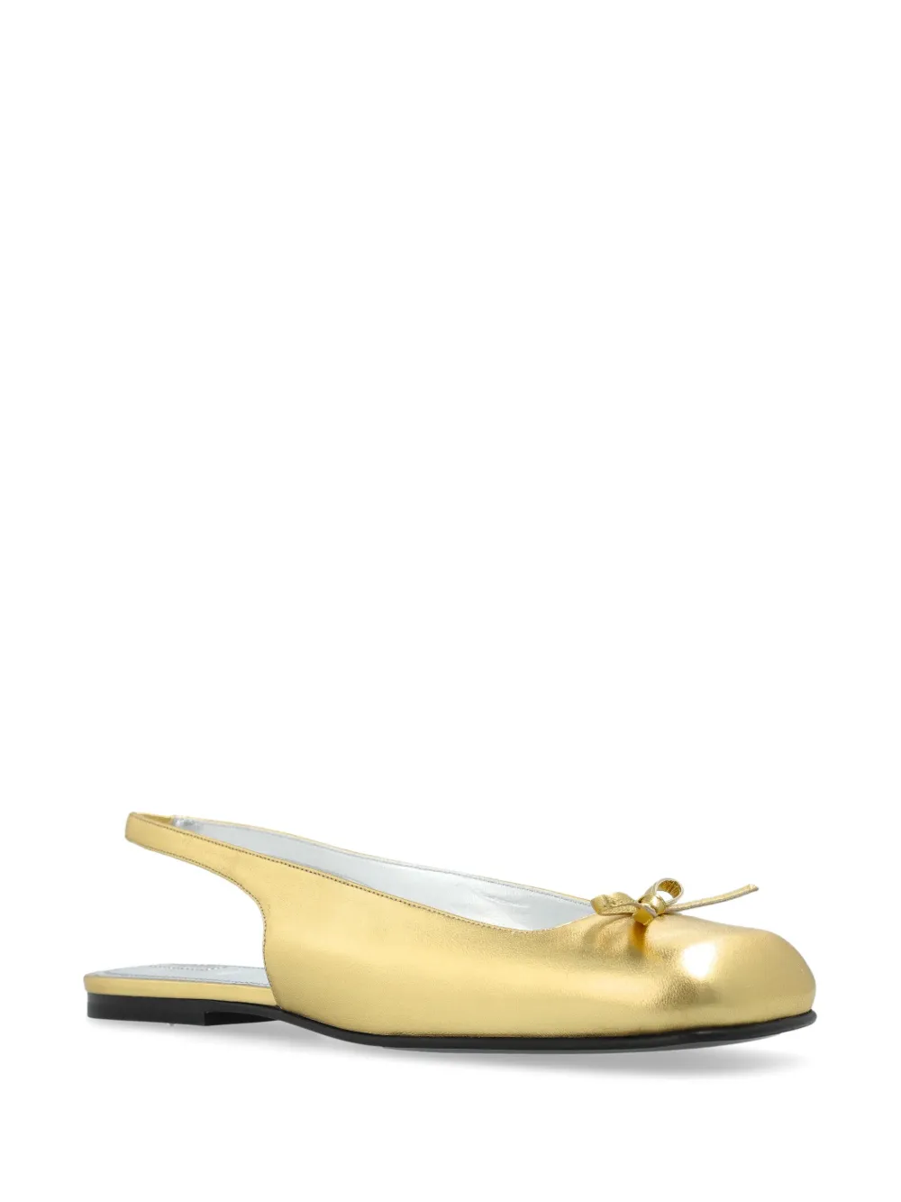 Nodaleto Leren ballerina's - Goud