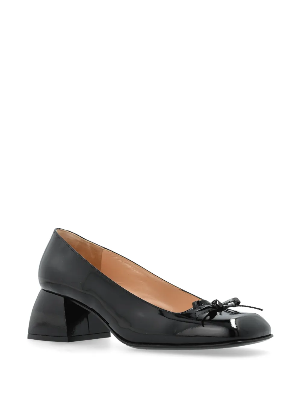 Nodaleto 50mm leren pumps - Zwart