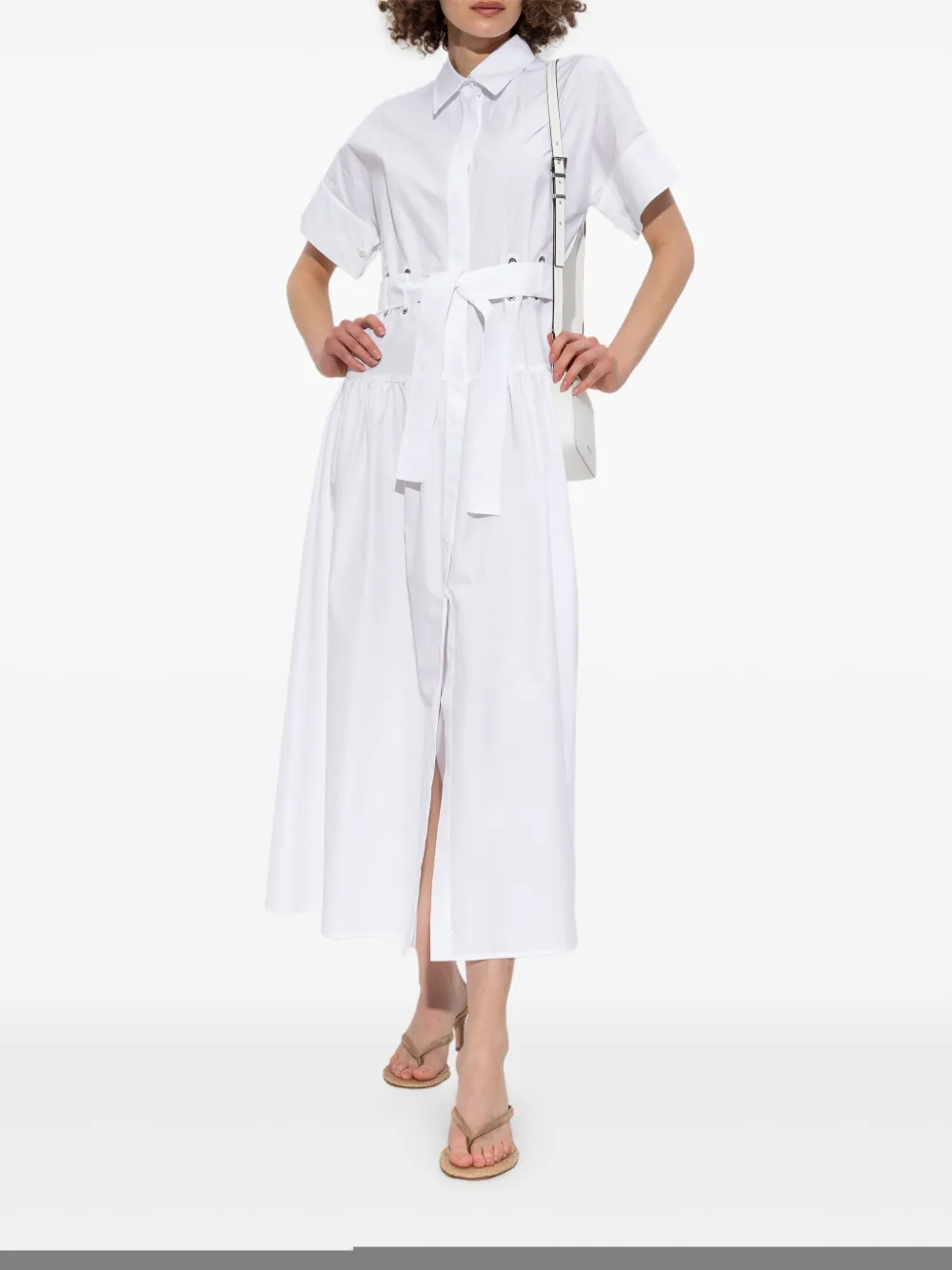 Max Mara Katoenen shirtjurk - Wit