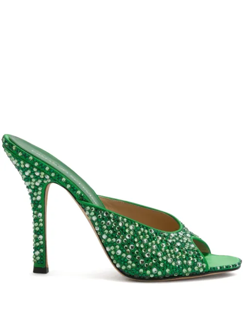 Mules Lurum 110 mm à ornements en cristal - Ermanno Scervino - Modalova