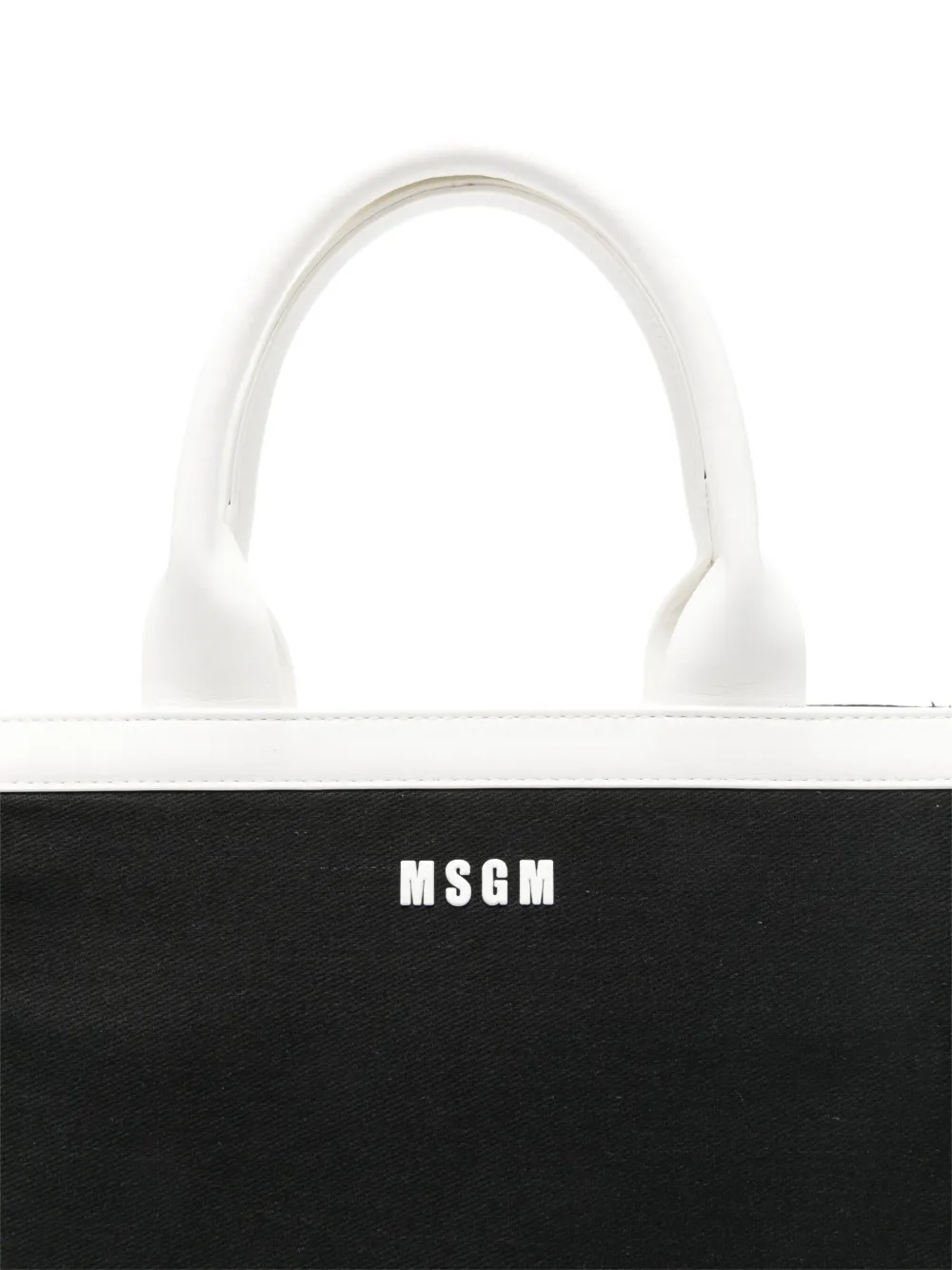 MSGM Kids Shopper met logopatch Zwart