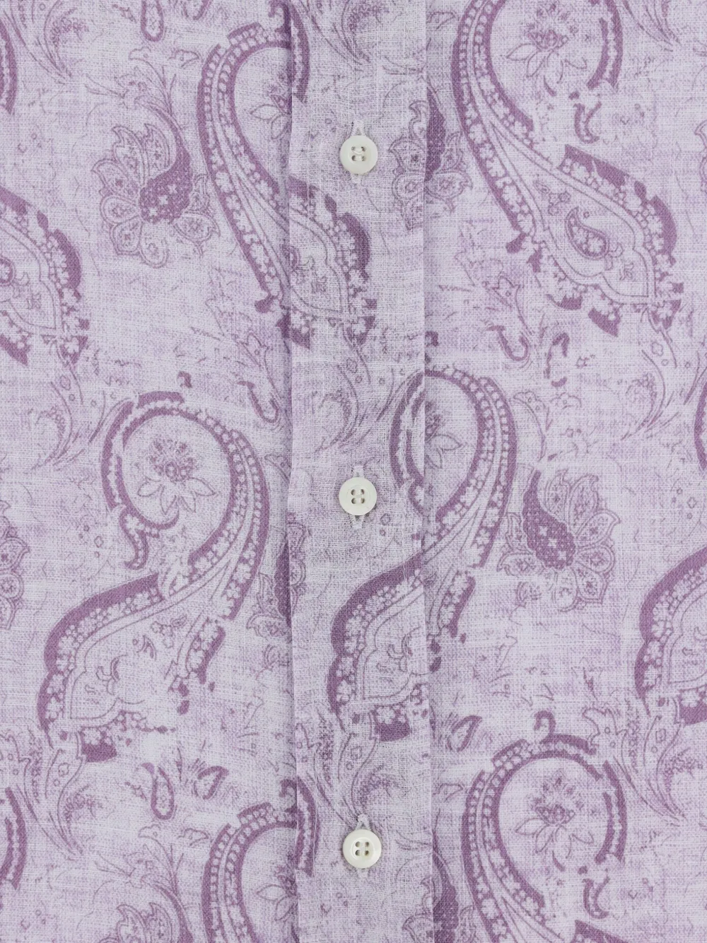 Brunello Cucinelli Overhemd met paisley-print Paars