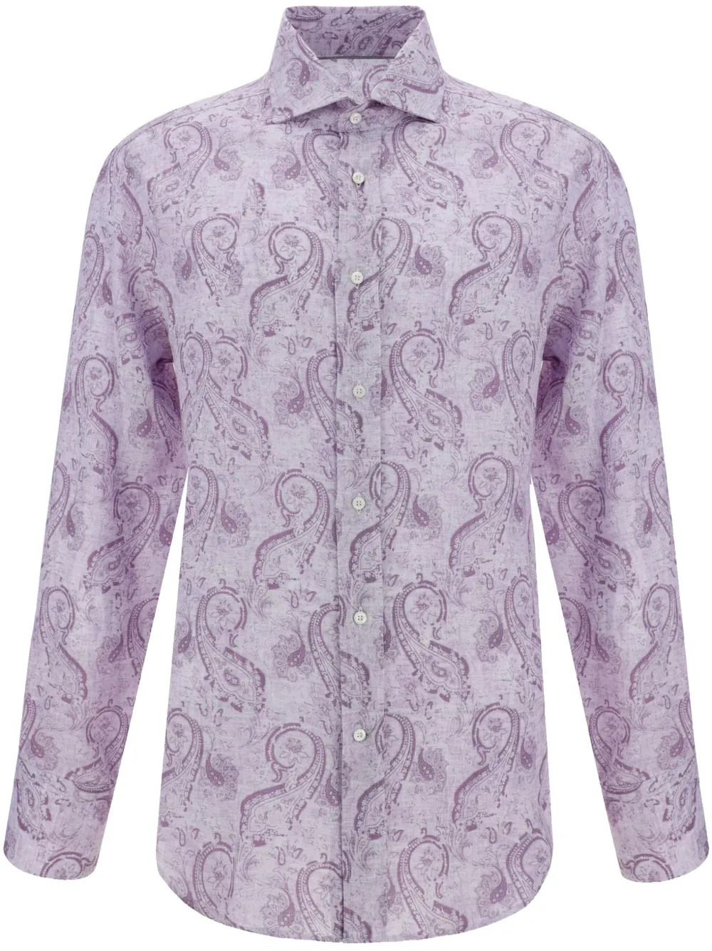 Brunello Cucinelli camisa con estampado de cachemira | morado | Image 1
