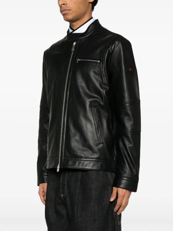 PEUTEREY ピューテリー レザージャケット シングルライダース 42 Peuterey レザージャケット | ブラック | FARFETCH JP