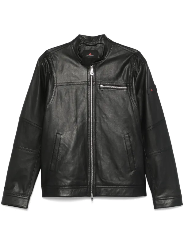PEUTEREY ピューテリー レザージャケット シングルライダース 42 Peuterey レザージャケット | ブラック | FARFETCH JP