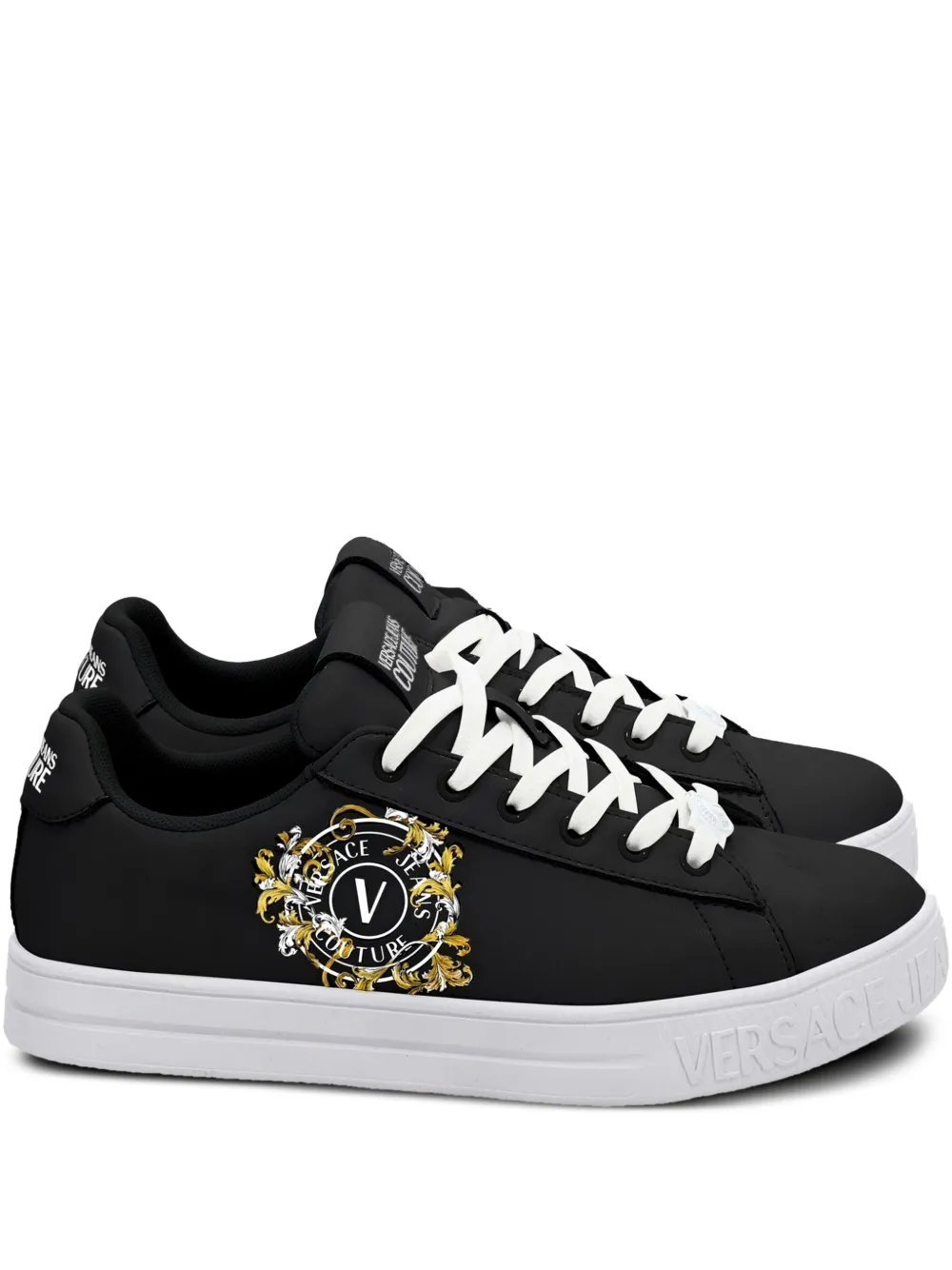 Versace Jeans Couture logo-print sneakers Black