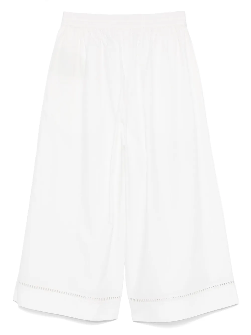 Yves Salomon poplin trousers - Wit