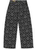 Marques'Almeida patterned-jacquard jeans - Black