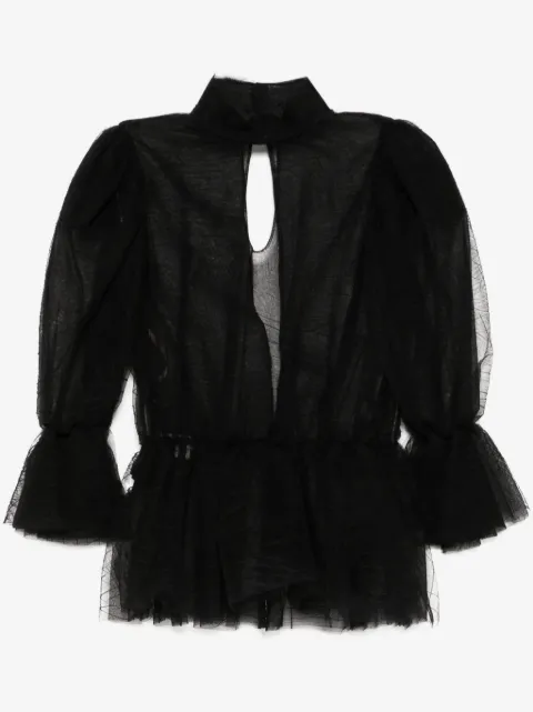 Saiid Kobeisy blusa con volantes