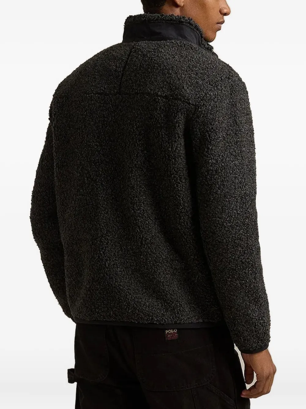 Polo Ralph Lauren Fleece jack met rits Zwart