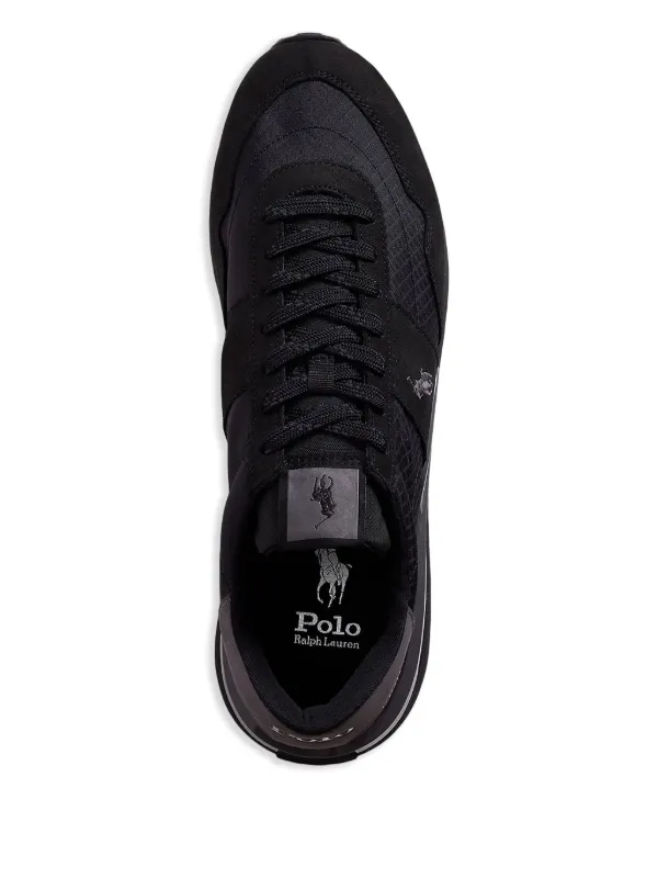 Polo Ralph Lauren Train 89 lace-up Sneakers | Black | FARFETCH