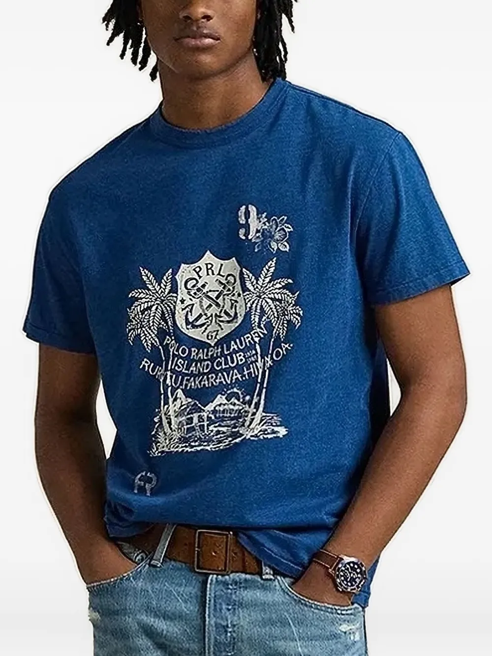 Polo Ralph Lauren T-shirt met grafische print Blauw