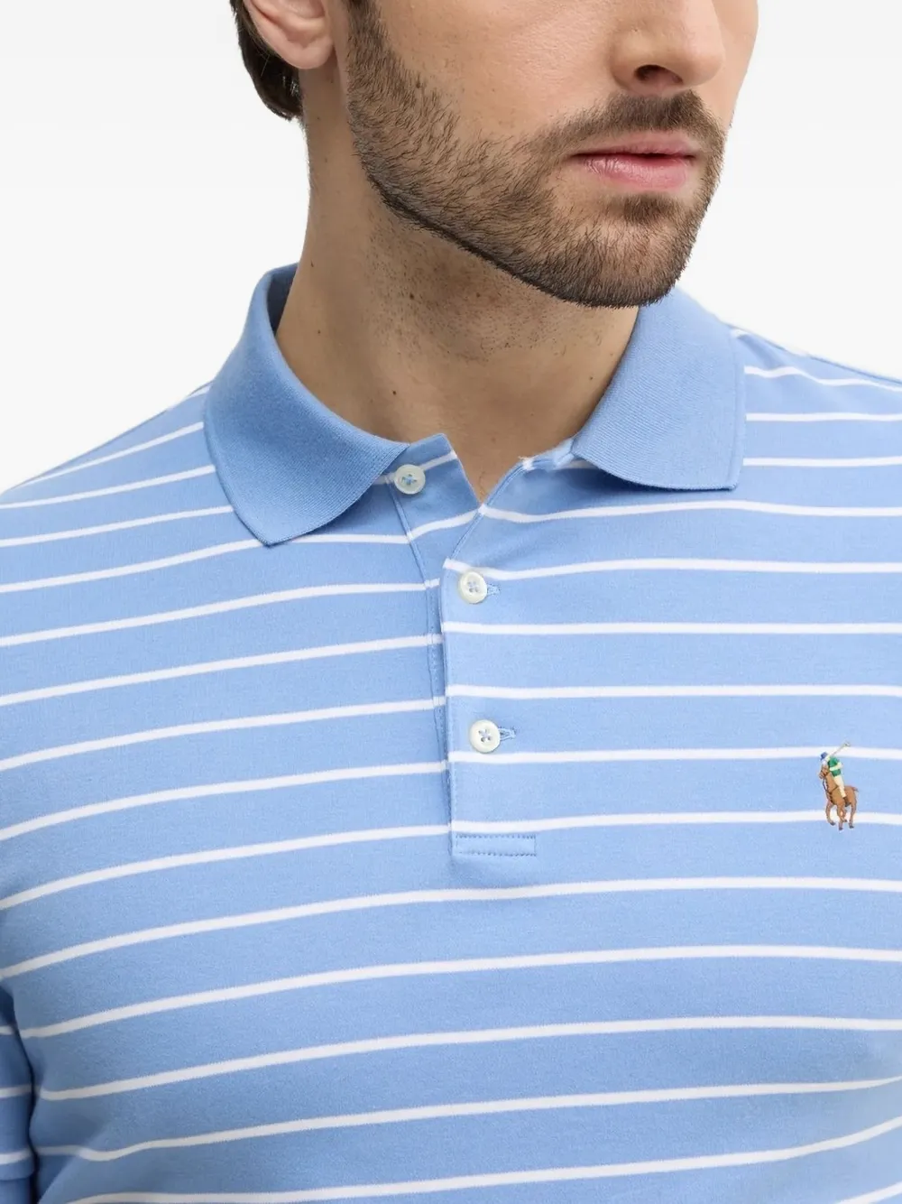 Polo Ralph Lauren Gestreept poloshirt Blauw