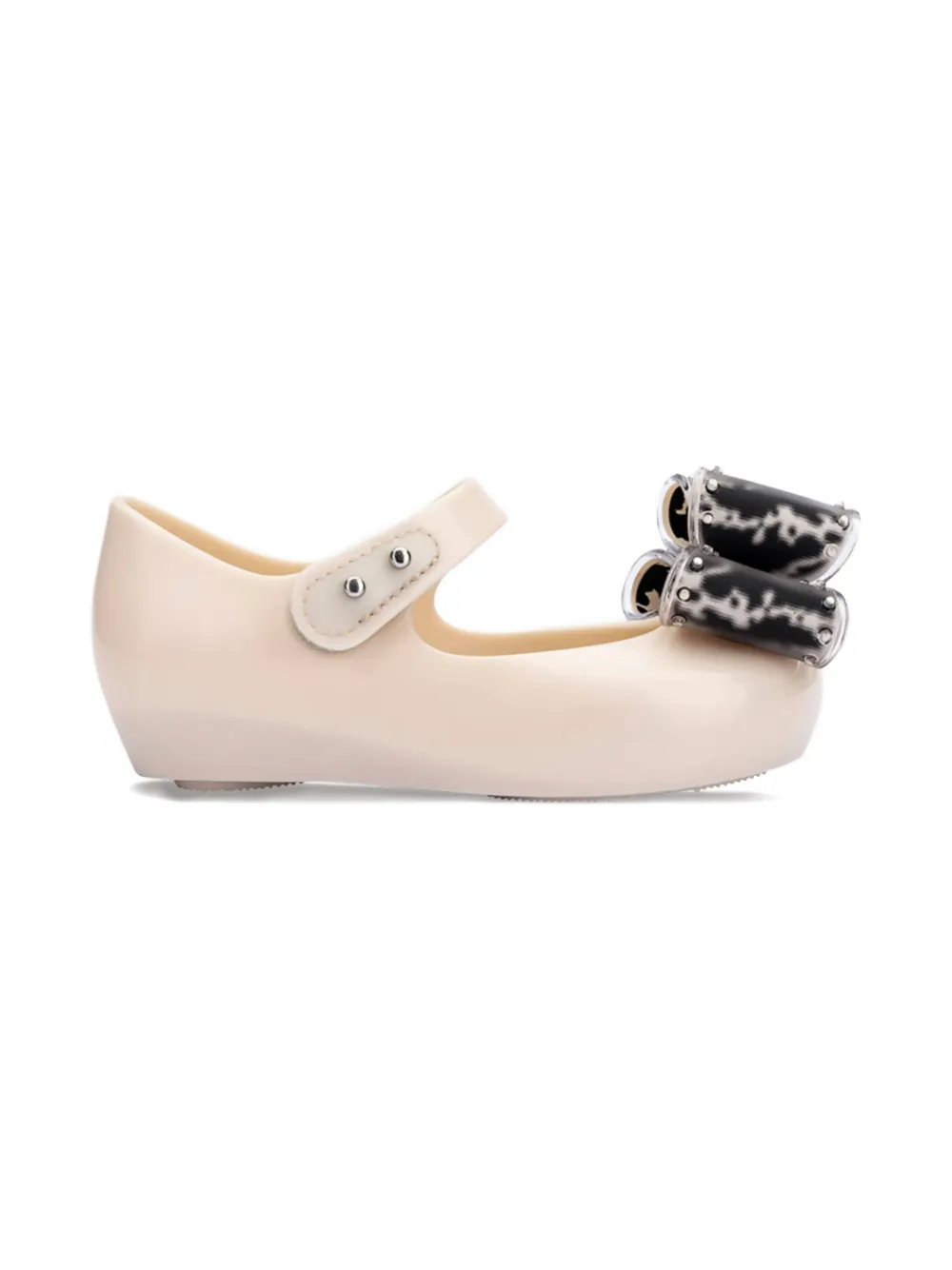 Mini Melissa Mini Ultragirl Classic Bow strap ballerinas Beige