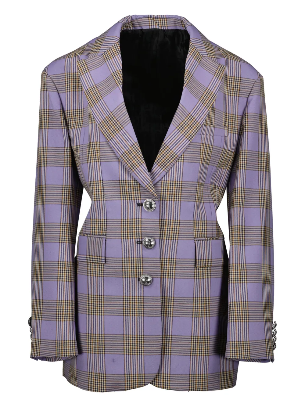 checked blazer