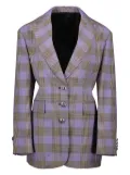 Rabanne checked blazer - Purple