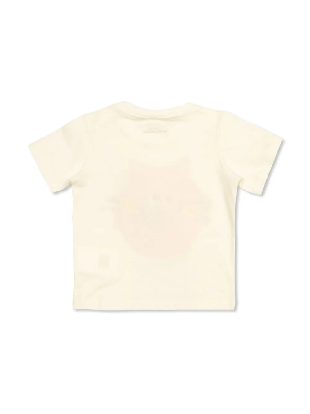 Stella McCartney Kids cat-motif t-shirt - Beige