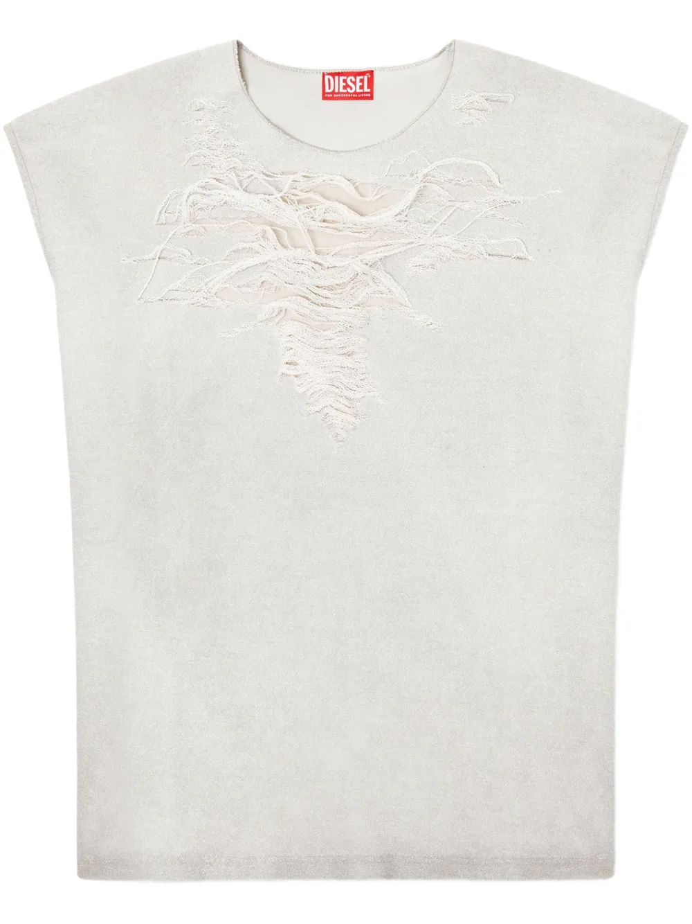 Diesel playera con detalles rasgados | gris | Image 1