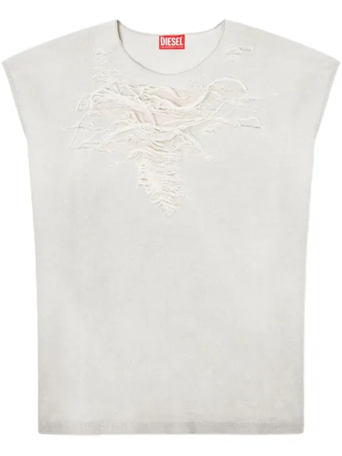 Diesel ripped-detailing T-shirt