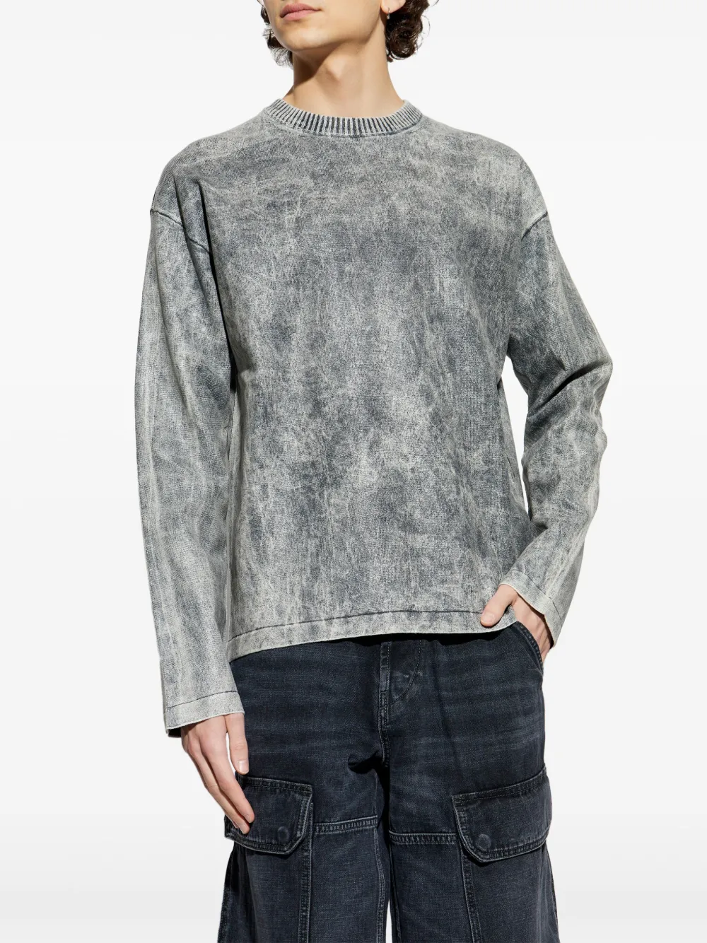 Diesel K-Brutus sweater Grijs
