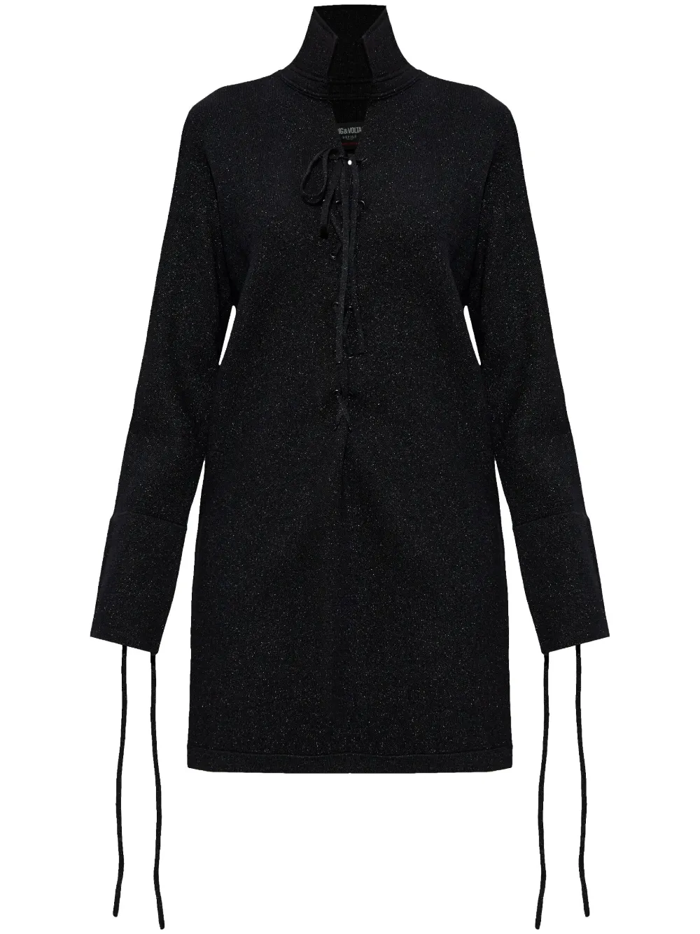 Zadig&Voltaire vestido corto con hilo metalizado | marrón | Image 1