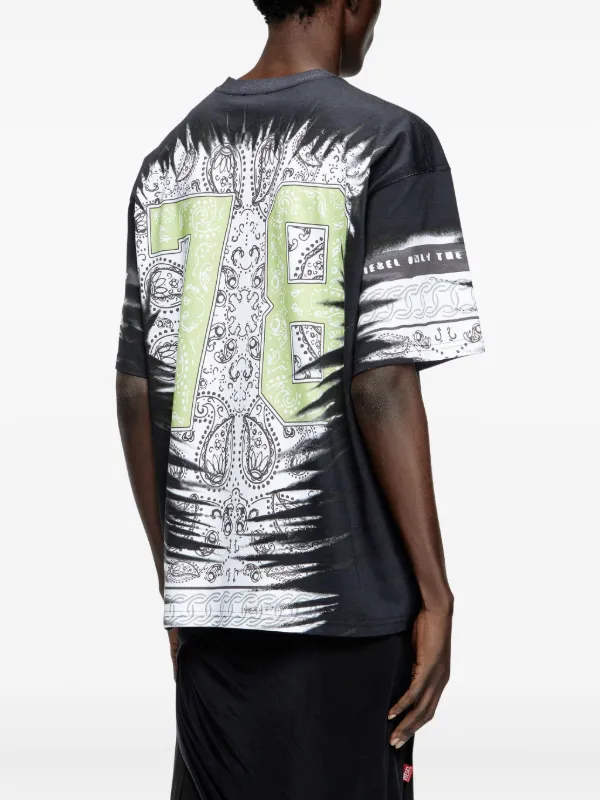 Diesel バンダナプリント Tシャツ | ブラック | FARFETCH JP