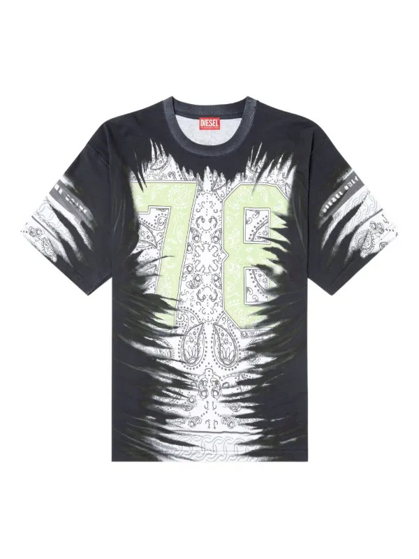 Diesel バンダナプリント Tシャツ | ブラック | FARFETCH JP