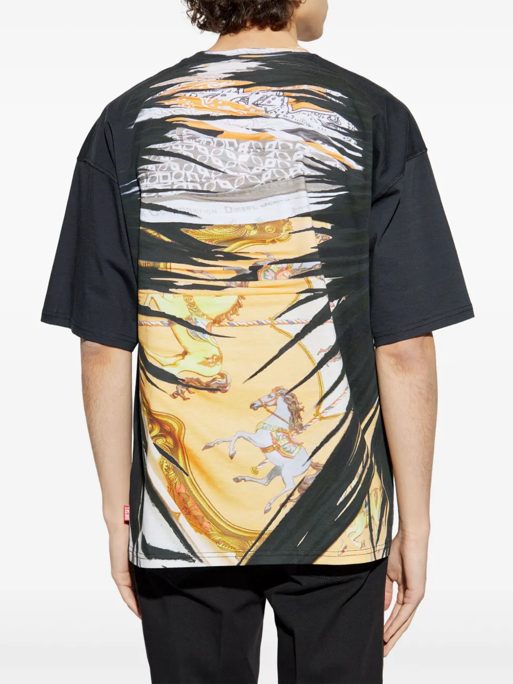Diesel T-BOXT-R25 T-shirt Zwart