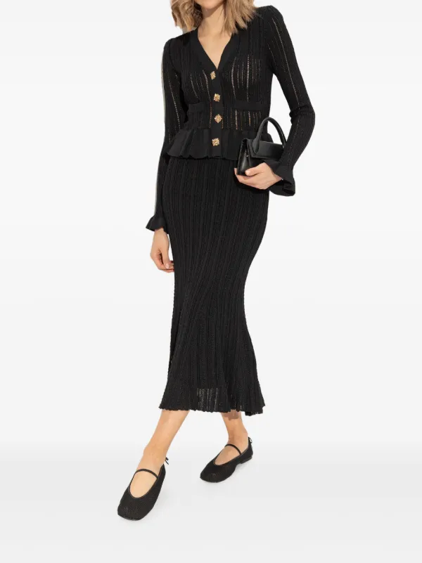 Nodaleto レザー フラットシューズ | ブラック | FARFETCH JP