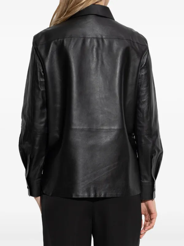 Theory レザージャケット | ブラック | FARFETCH JP