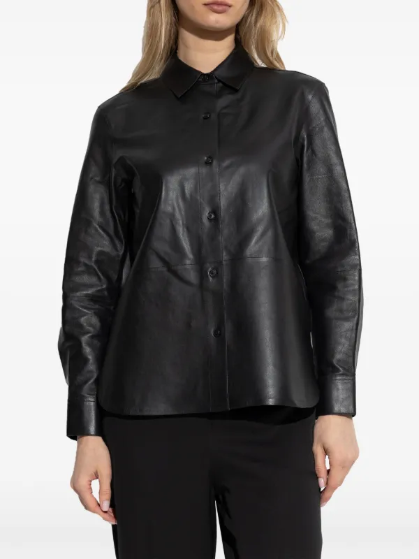 Theory 黒 レザージャケット theory MENライダースレザージャケット