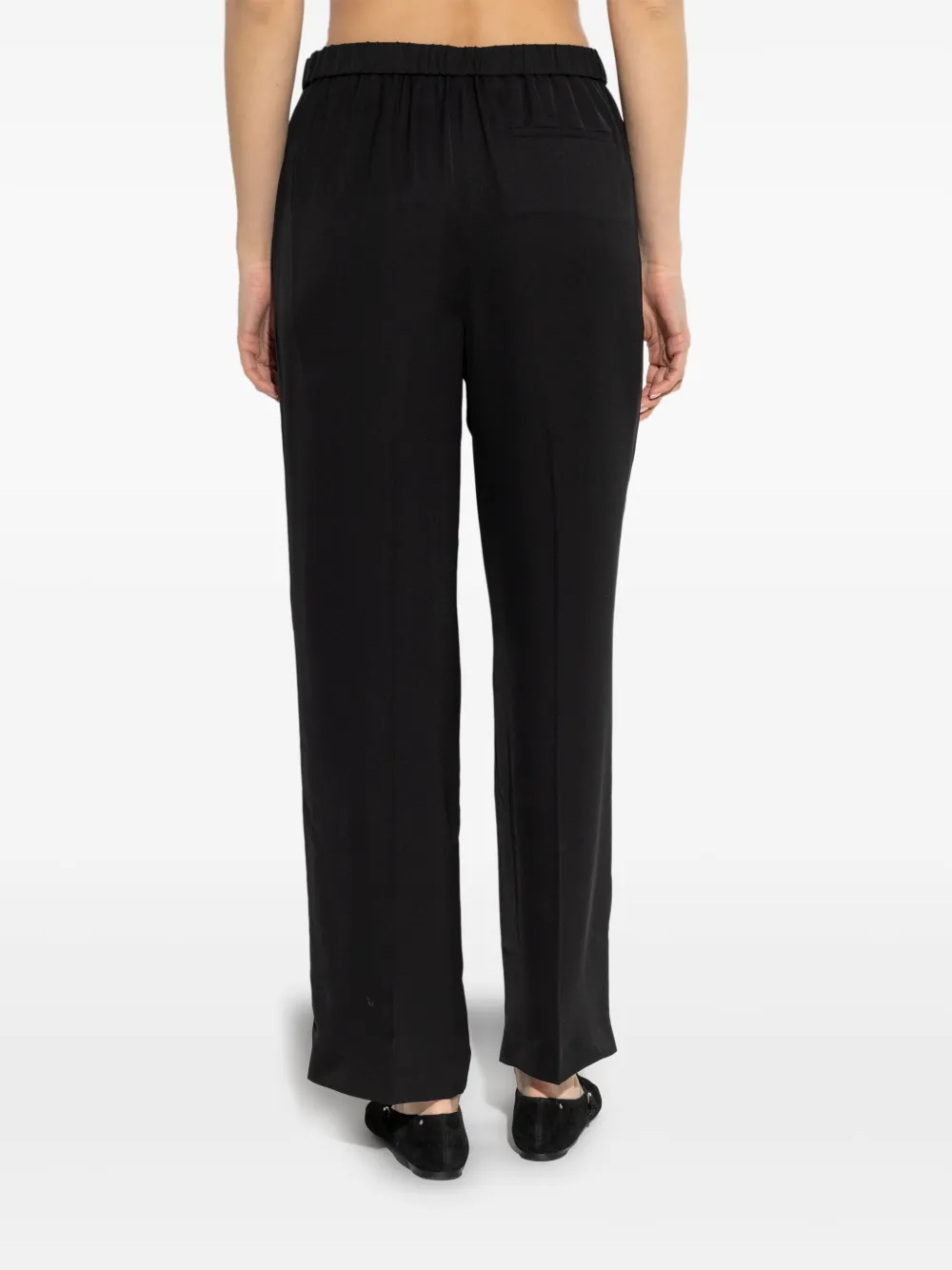 Theory Zijden broek Zwart